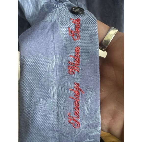 Robert Graham Shirt Mens Large Floral Paisley Long Sleeve Button Up Embroidered - Picture 9 of 12